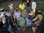 9.20.10 Artist Emily Hemeyer shows us how to make okra paper